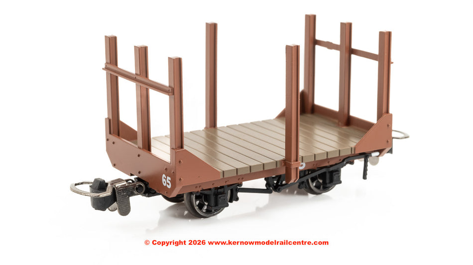 990705 Rapido Stake Wagon - Plain Rusty Brown No.65