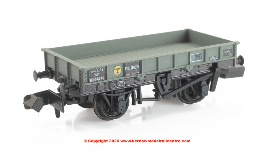NR1100B  Peco BR Pig Iron Wagon - Unfitted - Grey