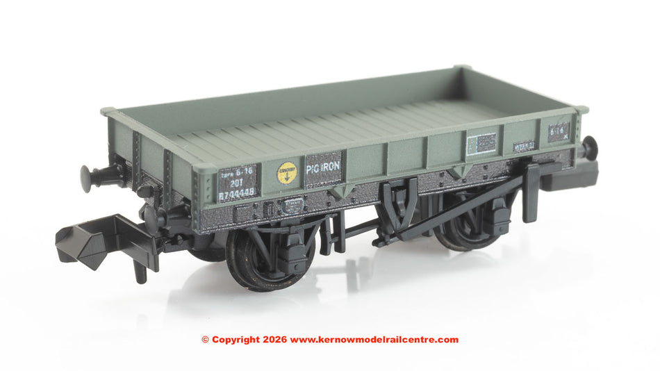 NR1100B  Peco BR Pig Iron Wagon - Unfitted - Grey