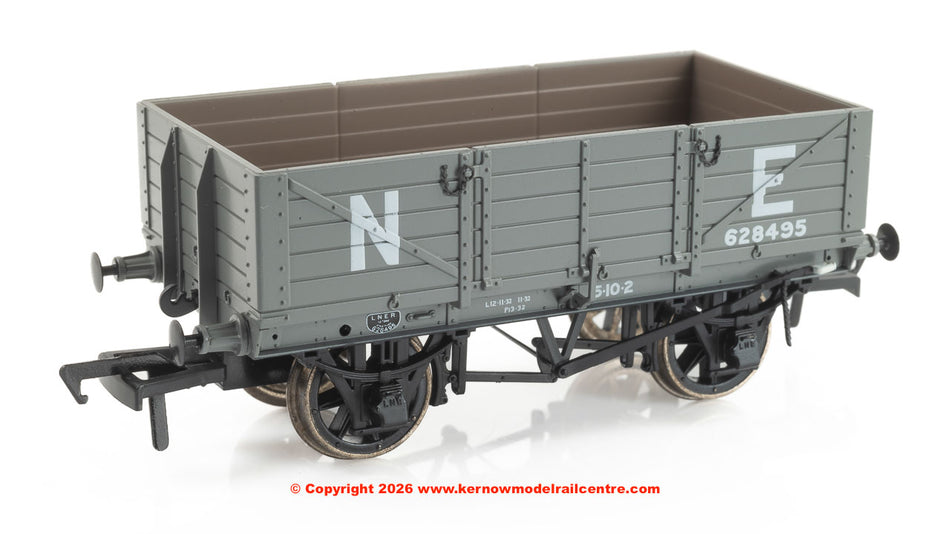 972009 Rapido GER Dia.17 5-plank - LNER (pre-36) No.628495
