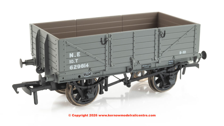 972011 Rapido GER Dia.17 5-plank - LNER (post-36) No.629814
