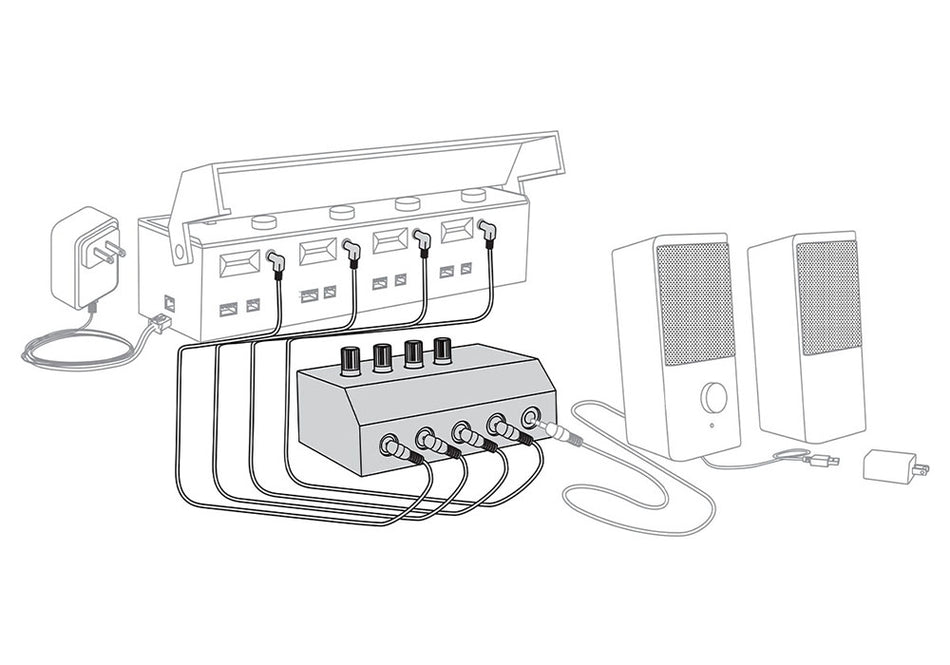 WJS6963 Woodland Scenics Room Speaker Mixer