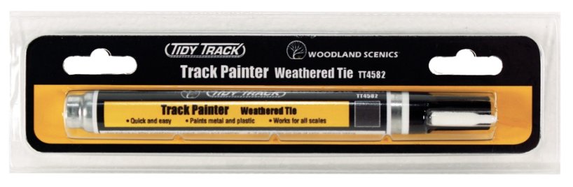 TT4582 Woodland Scenics Tidy Track Track Painter Weathered Tie
