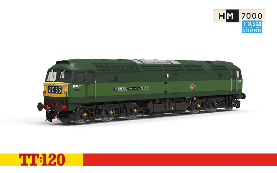 TT3096TXS Hornby Class 47 Diesel Loco - D1662 named Isambard Kingdom Brunel - BR Green