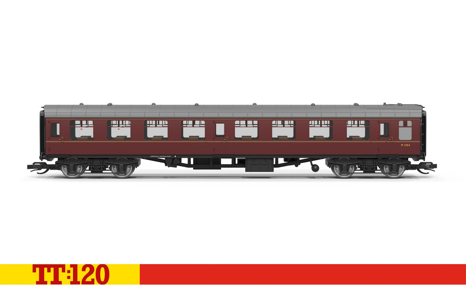 TT4096 Hornby Mk1 Tourist Second Open Coach TSO - M3764 - BR Maroon