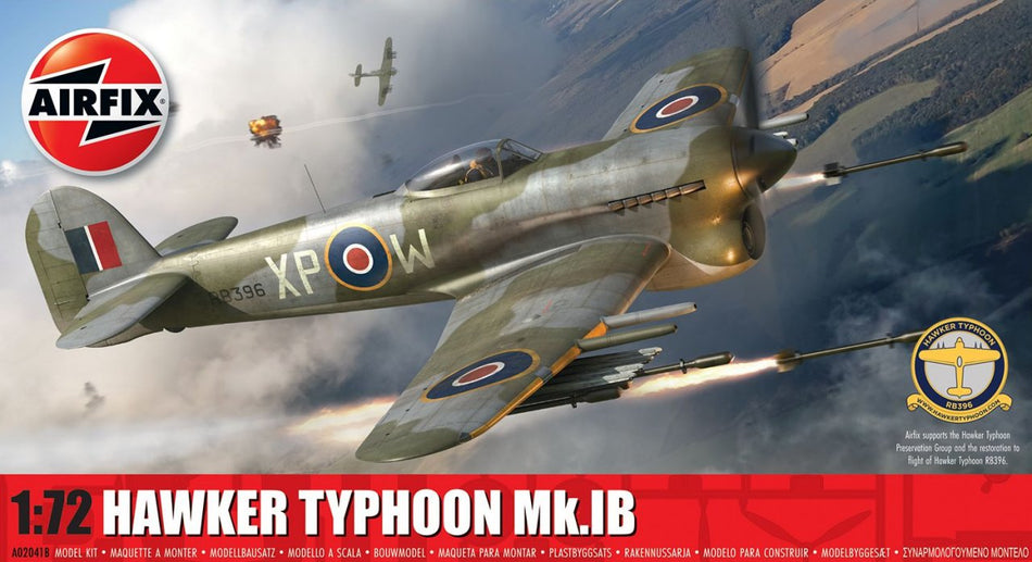 A02041B Airfix British Hawker Typhoon Mk.IB Kit - 1:72 Scale