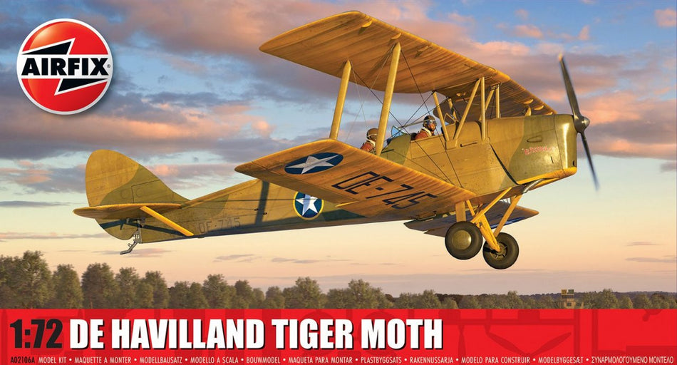 A02106A Airfix British de Havilland Tiger Moth (1:72 Scale)