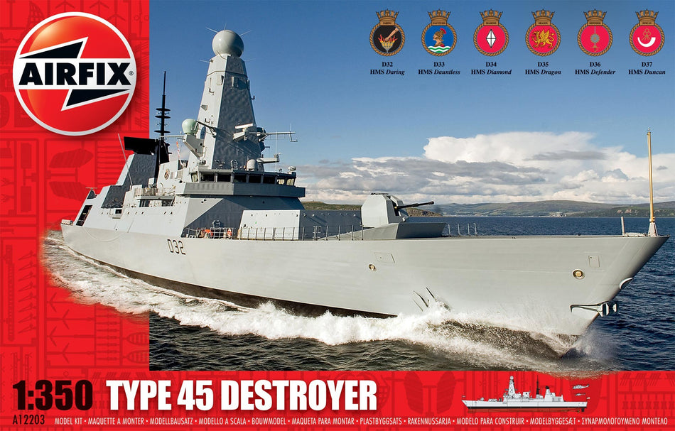 A12203 Airfix Type 45 Destroyer 1:350 Scale Kit