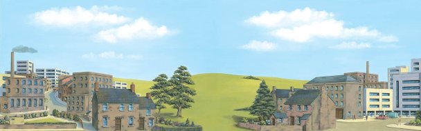 SK38 Peco Scenic Background - City Extensions Medium