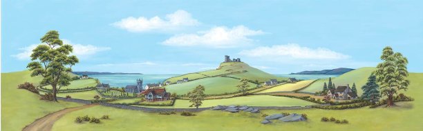 SK43 Peco Scenic Background - Country Seascape Medium