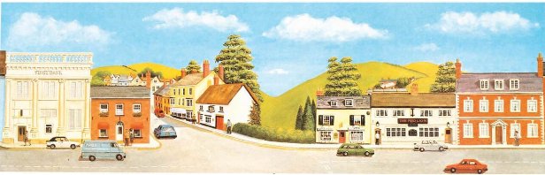 SK50 Peco Scenic Background - Market Town Extensions Medium