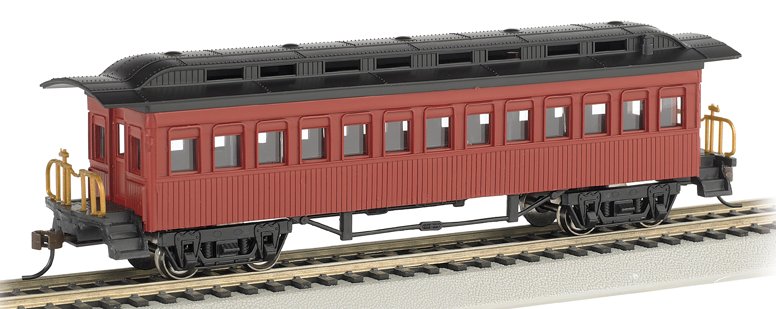 13402 Bachmann HO 1860 - 1880 Coach - Painted, Unlettered - Red