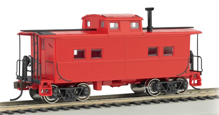 16806 Bachmann HO Northeast Steel Caboose Painted Unlettered Red