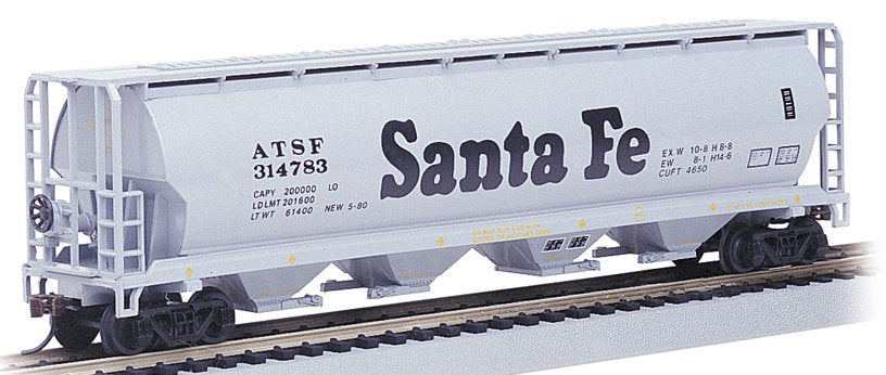 19102 Bachmann HO Grain Hopper Santa Fe