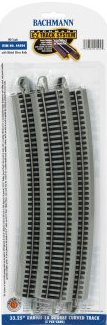 44504 Bachmann HO 33-1/4"" Radius Curve 18-Degree