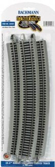 44507 Bachmann HO 35-1/2"" Radius 18 Degree Curved Track