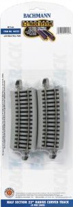 44532 Bachmann HO 22"" Radius 1/2 Curve