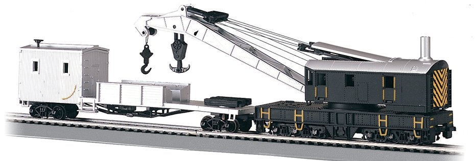 16149 Bachmann HO 250T Steam Crane & Boom Unlettered