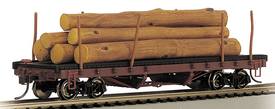 18849 Bachmann HO ACF 40Ft Log Car (1935-1960)