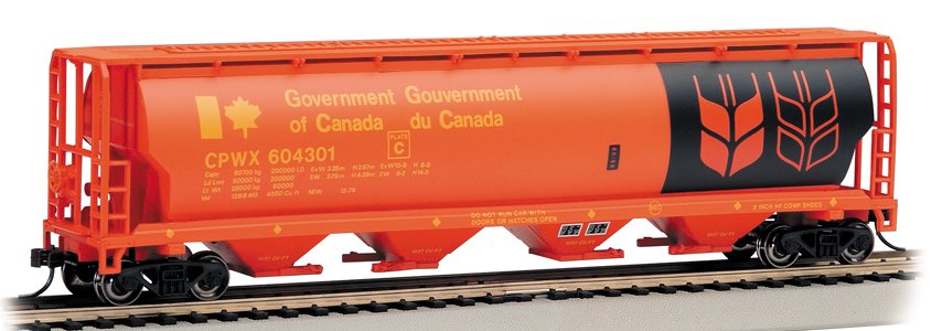 19134 Bachmann Canadian 4 Bay Grain Hopper Government of Canada