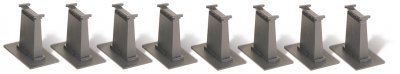 44472 Bachmann HO 8 Pc Tall Pier Set