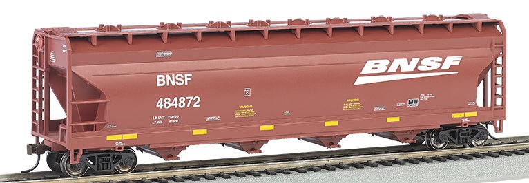 17505 Bachmann HO 56ft. ACF Center-Flow Hopper BNSF