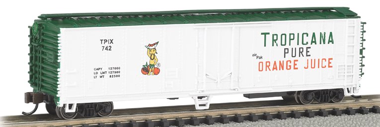 17954 Bachmann ACF 50ft. Steel Reefer Tropicana (White & Gre