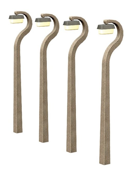 44-559 Bachmann Scenecraft Street Lamps (x4)