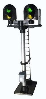 B402 Berko 2 aspect distant (Y/G) standard T junction round head