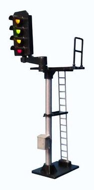 B664L Berko 4 aspect (R/Y/G/Y) standard Left offset square head