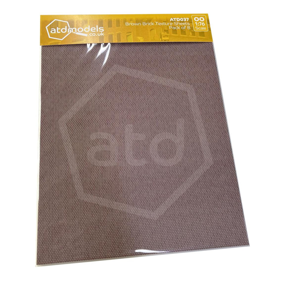 ATD037 ATD Models Brown Brick Texture Pack (8 x A4 Sheets)