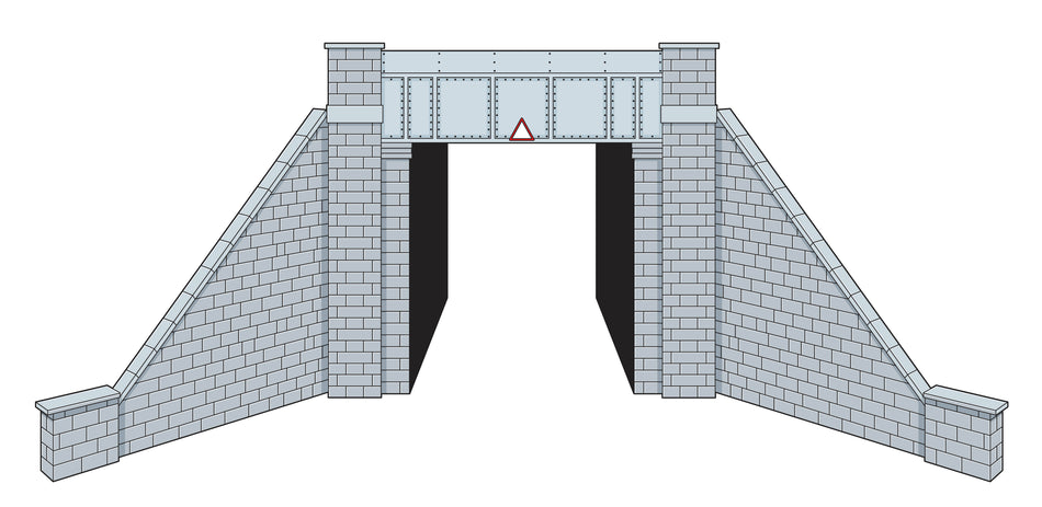 LK12165 Peco Single Track Bridge - Steel Plate with Stone Abutments