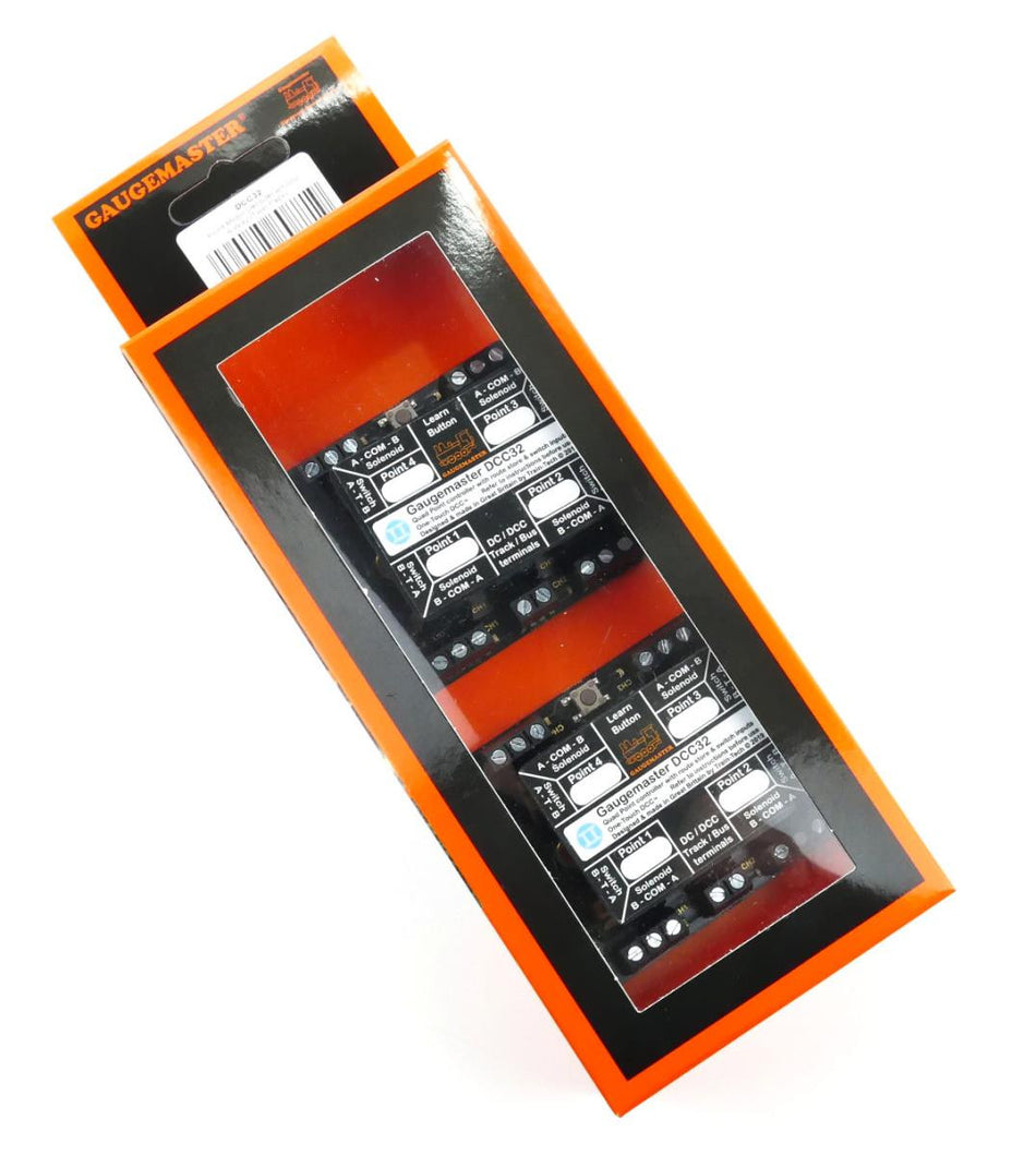 DCC32 Gaugemaster Point Motor Decoder w/CDU 4 Way (Twin Pack)