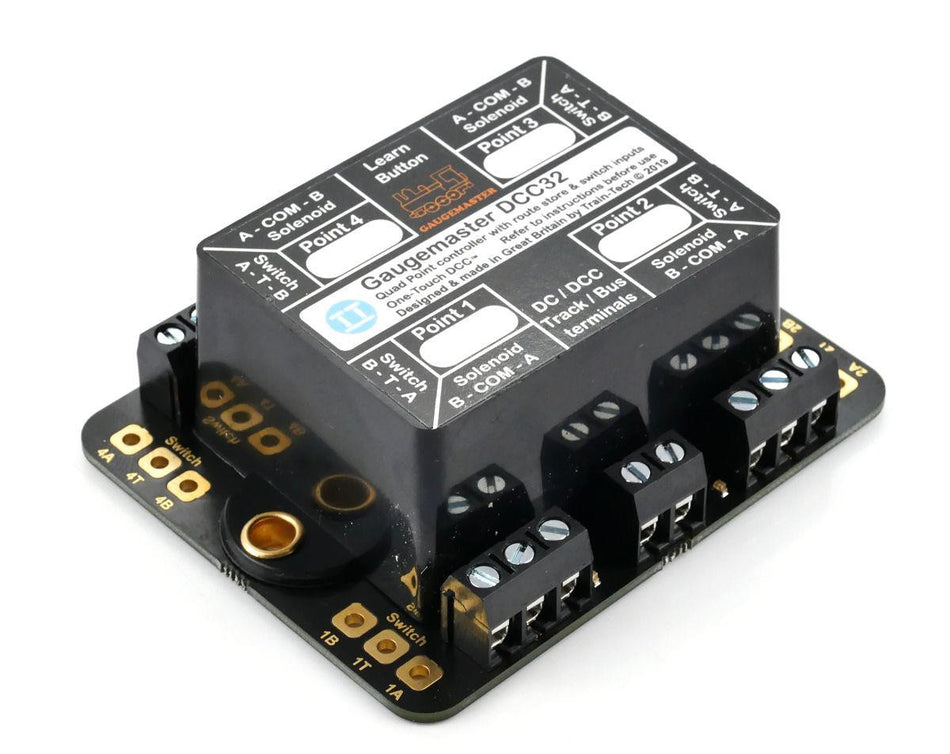 DCC32 Gaugemaster Point Motor Decoder w/CDU 4 Way (Twin Pack)