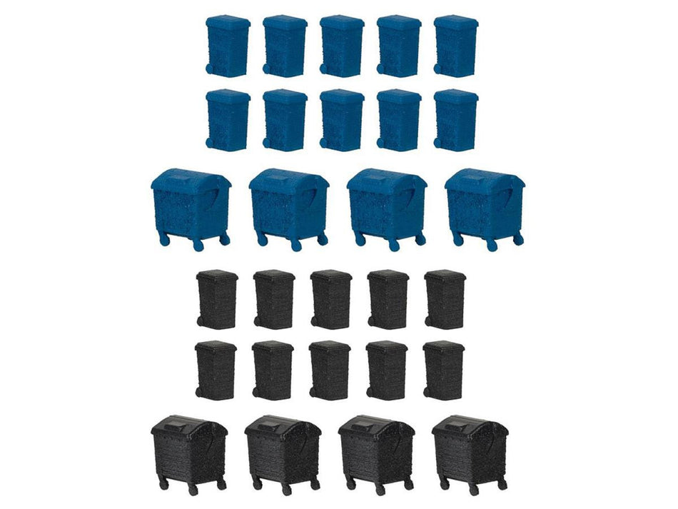 272919 Faller Waste Bins Kit - Pack of 28