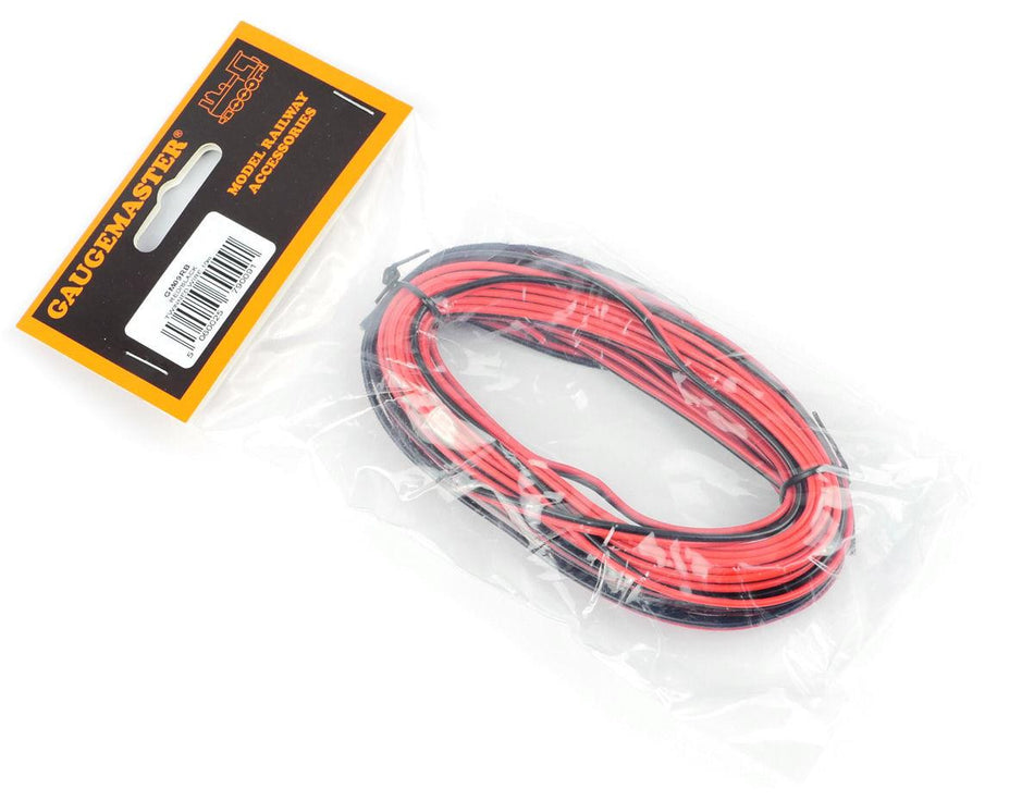 GM09RB Gaugemaster Red/Black Twinned Wire (14 x 0.15mm) 10m