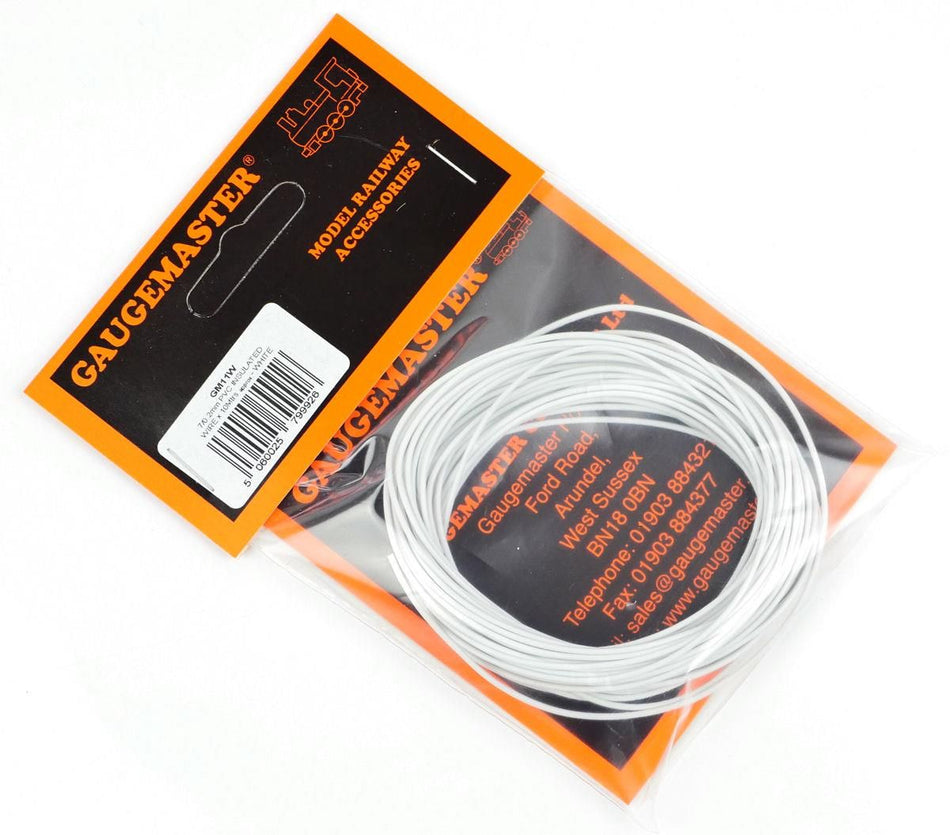 GM11W Gaugemaster Wire White 7 x 0.2mm 10 Metres