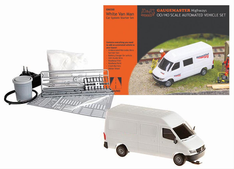 GM330 Gaugemaster White Van Man Car System Starter Set