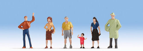 GM3910101 Gaugemaster Pedestrians (6) Hobby Figure Set