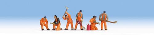 GM3910154 Gaugemaster Railway Track Workers (6) Figure Set