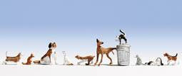GM3910156 Gaugemaster Cats and Dogs (10) Figure Set