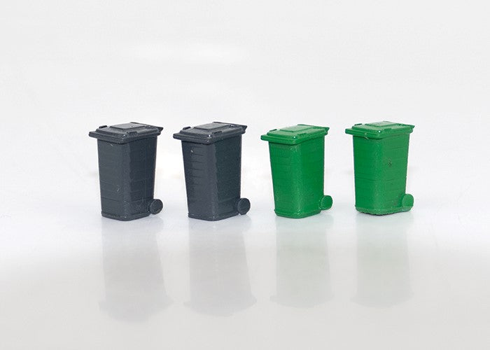 GM495 Gaugemaster Wheelie Bin - Pack of 4