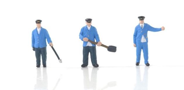 GM970 Gaugemaster On the Footplate (3) Figure Set A