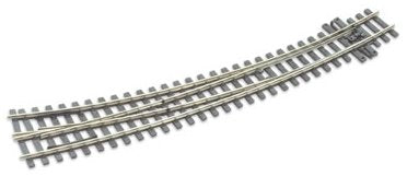 SLE1486 Peco HOm Code 75 Right Hand Curved Turnout Electrofrog