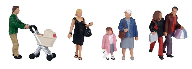 36-046 Bachmann Shopping Figures