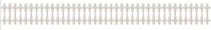 SL106F Peco Finescale Code 75 Bi-Block Sleeper flexible track