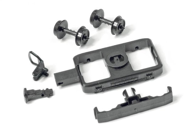 GR104 Peco Pair of Coach Bogies, wheels and couplers