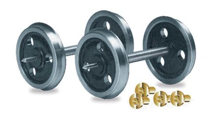 PS627 Parkside by Peco 3 Hole Disc Wheels and Bearings - RO-7