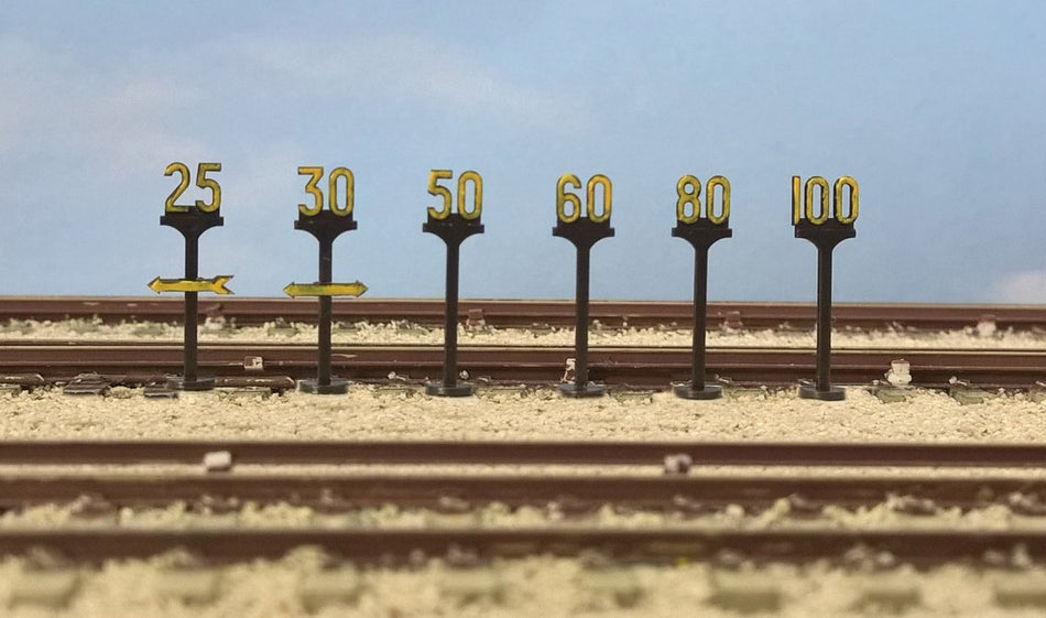 5050 Model Scene Speed Signs