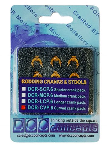 DCR-CVP.6 DCC Concepts Point Rodding Curved Cranks (6) Pins